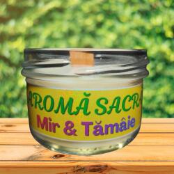 Candelis Lumânare parfumată Aromă Sacră - Mir & Tămâie, 80g