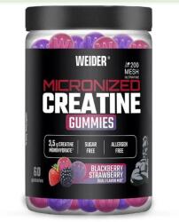 Weider Micronized Creatine Gummies, Blackberry Strawberry Dual Flavor Mix - 60 gummies