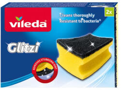 Vileda Súrolószivacs, 2 db, antibakteriális, VILEDA "Glitzi (F10064)
