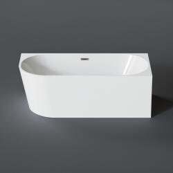 Water Fun CORNER || félszabadon álló fürdőkád, sarokba, jobbos, fehér, 150x75x58 cm (COR-150J) - waterfun - 256 400 Ft