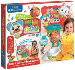Clementoni Interaktív kosárlabda palánk puha labdával - Clementoni baby (17589) - jatekwebshop