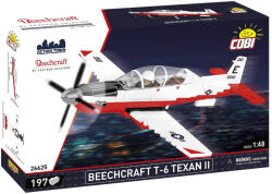 COBI COBI: Beechcraft T-6 Texan II piros-fehér építőjáték (26625) (COBI-26625) - jatekwebshop