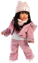 Llorens Llorens: Divat ikon 40 cm-es Gréta baba rózsaszín kabátban (54051)