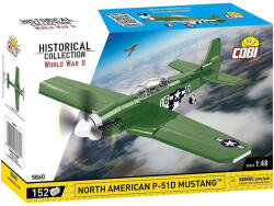 COBI COBI: Mustang P-51D vadászrepülőgép építőjáték (5860) (COBI-5860) - jatekwebshop