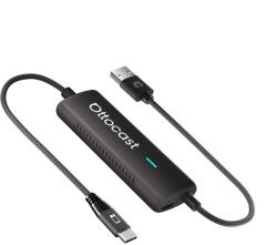 Ottocast Adaptor CarPlay Wireless Ottocast Mirror Touch control tactil bidirectional, Plug & Play, Negru (CA450-T)