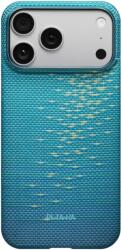 PITAKA Husa Pitaka iPhone 17 Pro Ultra-Slim, Lucid Blue (PitaTap) (KI1706AG)