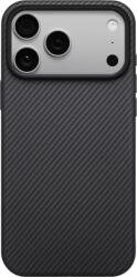 PITAKA Husa Pitaka pentru iPhone 17 Pro Max Aramid UltraGuard, Negru/Gri (KI1701PBM)