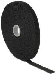 Delock Elemente de fixare cu arici, lungime 10 m x lățime 13 mm, rolă neagră (18712)