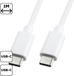 Cellect Adatkábel Type-C - Type-C, 1 m, 3A, Fehér (MDCU-TYPEC-TYPEC-W)