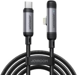 JOYROOM A56 Type-C - Lightning EnjoyX Series 90 Degree Cable A56, 30W gyorstöltés, Fekete (S-A56) (S-A56CL30W1.2M-BLK)
