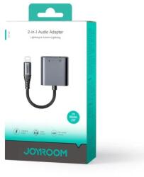 JOYROOM SY-L01 adapter, DAC 2-in-1, Fekete (SY-L01-BLK)