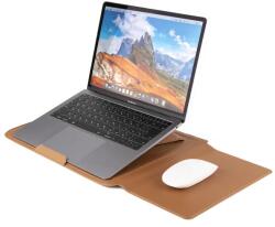 Cellect Bőrhatású multifunkciós laptoptartó, állítható szög, Barna (CEL-LAPT-HOLDERLE-BR)