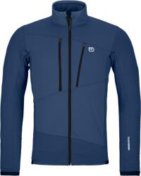 ORTOVOX Fleece Grid Jacket M férfi pulóver M / kék/fekete