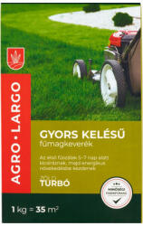 Agro-Largo Hobby Garden Zöld Turbó Gyors Kelésű fűmagkeverék, 1 kg, 35 m2