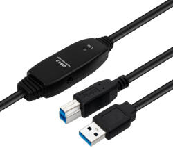 MicroConnect USB 3.0 AM-BM 7m aktív kábel (USB3.0AB7B) (USB3.0AB7B)