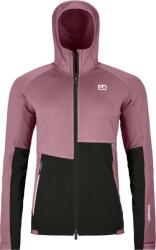 Ortovox Fleece Rib Hoody W női dzseki S / rózsaszín/fekete