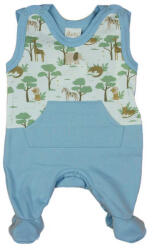 Asti Ujjatlan belül bolyhos baba rugdalózó állatos mintával