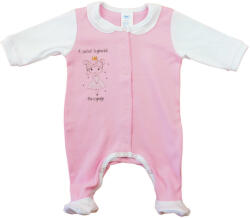 Asti Hosszú ujjú vékony pamut rugdalózó A család legkisebb Hercegnője mintával