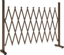 Outsunny Trellis Extensibil Freestanding Gard Mobil Pliabil, Panou Ecran Grădină Aluminiu, 250x103, 5cm, Cafea Închis | Aosom Romania (844-137)