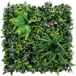 Outsunny Set de 6 Garduri Vii Artificiale pentru Ascundere Grădină 50x50 cm Tip Milano Montaj Ușor Anti-UV pentru Terasă Balcon Verde | Aosom Romania (84J-229V00GN)