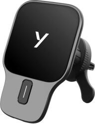 YENKEE YSM 620 MAGPRO Mágneses autós tartó és vezeték nélküli töltő szellőzőrácsra 15W (YSM 620 MAGPRO)
