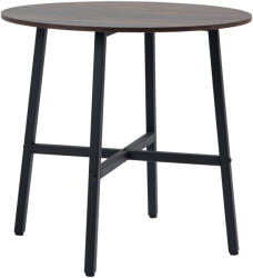 HomCom Masă de dining, Masă de bucătărie, masă mare, design industrial, design rustic, Φ80 x 76 cm, maro | Aosom Romania (835-935V00RB)