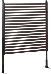 Outsunny Panou gard de grădină paravan metalic exterior cu picioare sau țăruși de înfigere, modular, 93L x 22l x 124H cm | Aosom Romania (844-646V00BN)