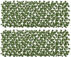 Outsunny Gard Decorativ Artificial, Protecție UV, Ideal pentru Intimitate în Spații Interioare/Exterioare, 200x100x8 cm, Verde | Aosom Romania (844-803V00GN)