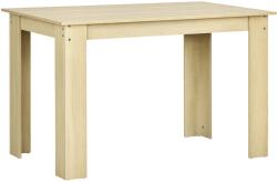 HomCom Masă de dining masă de bucătărie design modern cu placa mare pentru 2-4 persoane din lemn dim. 120L x 69l x 75H cm stejar | Aosom Romania (835-898V00AK)