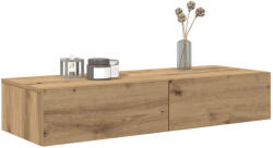 vidaXL Falipolc Fiókokkal Artisian Tölgy 100x36x19 cm Műszaki Fa