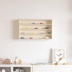 vidaXL Fa Gyűjtő Kiállítótok Barna 60x8, 5x37 cm Furnér