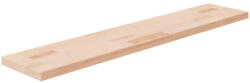 vidaXL Kezeletlen Tömör Tölgyfa Polclap 100x20x2, 5 cm