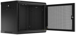 Lanberg 19" 9U Falra szerelhető Rackszekrény Black (WF01-6409-00B)