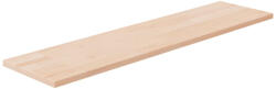 vidaXL Kezeletlen Tömör Tölgyfa Polclap 80 x 20 x 1, 5 cm