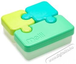 Melii uzsonnás doboz Puzzle zöld, lime, kék