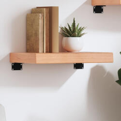 vidaXL Világosbarna Kezelt Tömör Tölgyfa Fali Polc 40x20x6 cm