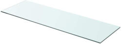 vidaXL 80x25 cm Átlátszó Panel Üvegpolc