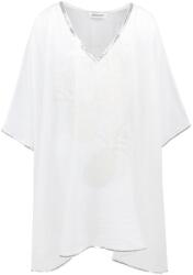  Női tunika, fehér, 100% pamut, univerzális méret, INTL (hurtimex_4056178944963)