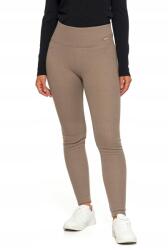 Moraj női harisnyanadrág, bordás leggings, magas derék, mokka/barna szín, poliészter, L-XL INTL