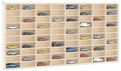 vidaXL Fa Gyűjtő Vitrin 80 Rekesszel 80x4, 5x40, 5 cm