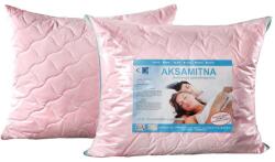 AMW Antiallergén párna 70x80 rózsaszín bársony, cipzárral, 100% mikroszálas, AME (1220238)