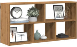 vidaXL Kézműves Tölgy Színű Szerelt Fa Fali Polc 100 x 25 x 50 cm