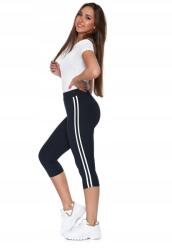 Moraj Női leggings Moraj, 3/4, magas derék, fekete, puha anyag, poliészter, SM INTL