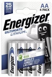 Energizer ULTIMATE LITHIUM tartós elem AA, lítium, 4db/csomag E301535305 (E301535305)