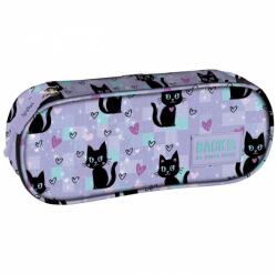 DERFORM BackUp cicás ovális tolltartó - Black Cats (PB7A16) - emag