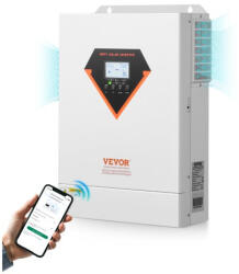 VEVOR Hibrid napelemes inverter 48V 230V rendszerhez 6000W teljesítménnyel, 120A MPPT töltésvezérlővel, tiszta szinuszú, off-grid rendszerhez (INVERTER_197988506683)