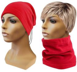 Sulov® Sulov Eșarfă multifuncțională 2 în 1 Fleece roșu