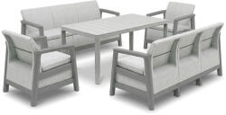 Keter Scandi Family linea duo kerti bútor garnitúra szett hamuszürke-világosszürke (270943_264049_264047_2) - geminiduo