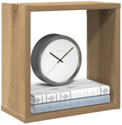 vidaXL 6 db Kézműves Tölgyszínű Szerelt Fa Fali Kockapolc 30x15x30 cm