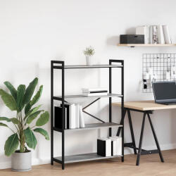 vidaXL Könyvszekrény Szürke sonoma 80 x 30 x 118 cm Faanyag